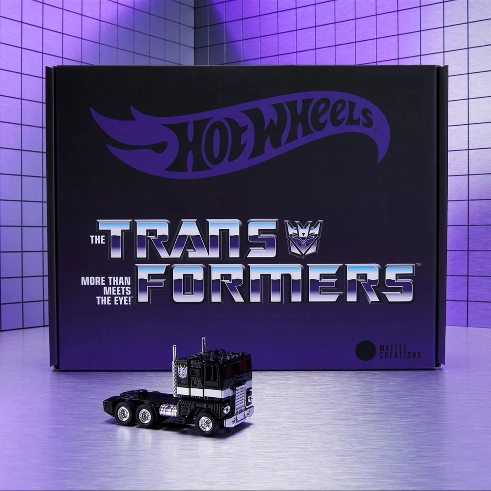 Mattel Hot Wheels Transformers Black and Silver Truck